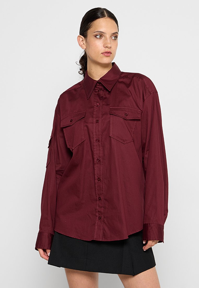 sandro Overhemdblouse bordeauxrood