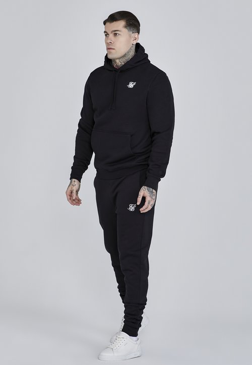 Felpa Con Cappuccio Uomo SikSilk – Logo Sbiadito, Zip Intera – Taglia S, Nero/blu - Foto 2