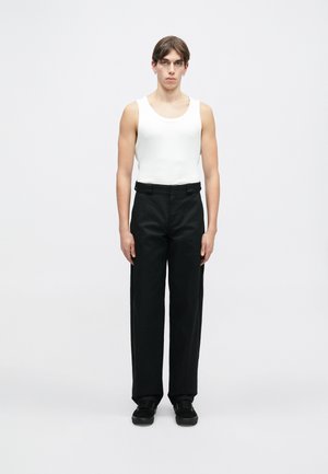 BARREL LEG WORK PANT - Nadrágok - black
