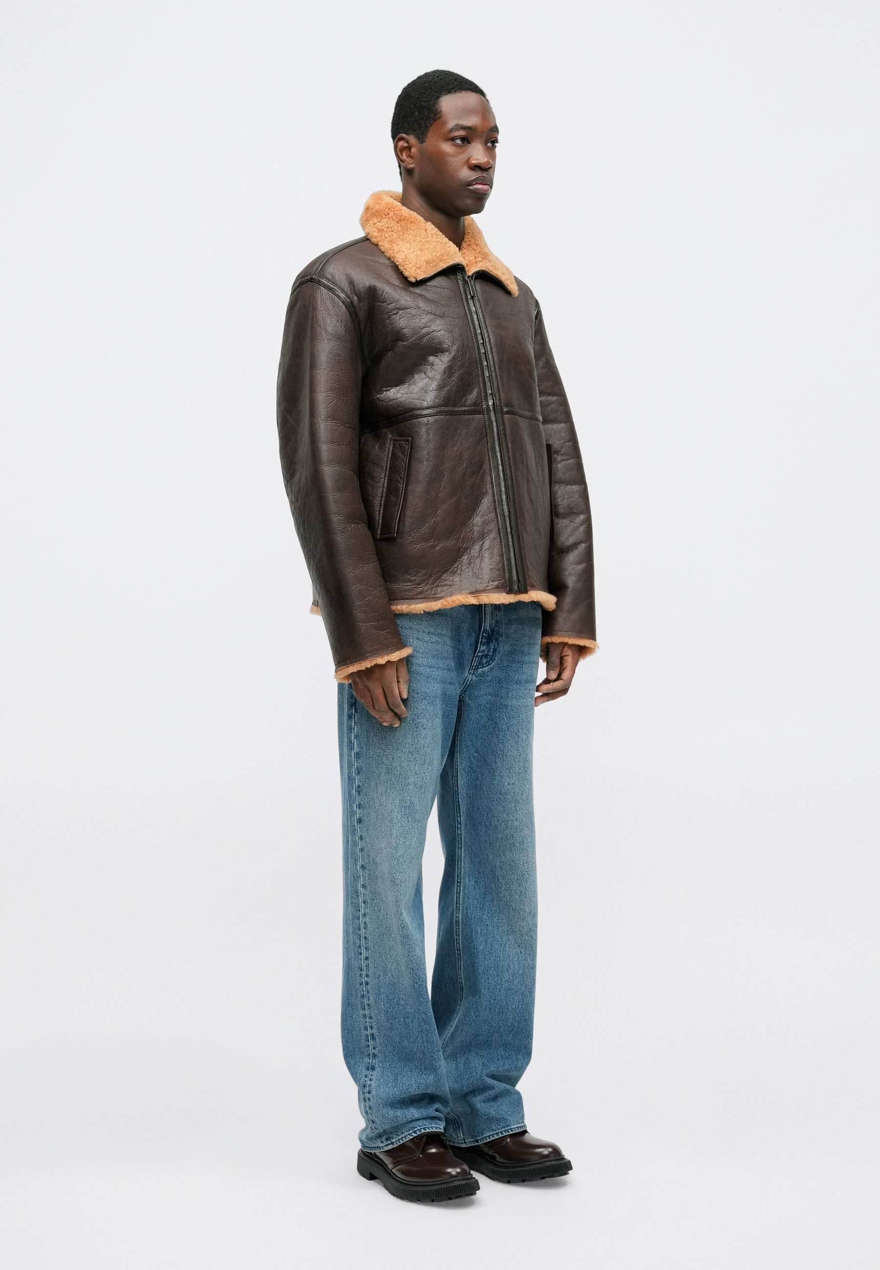 Emporio Armani Leather Jacket Emporio Armani Jacken Aus Leder