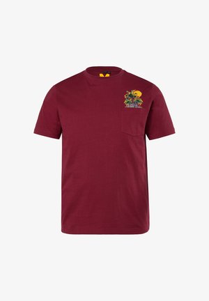 Men Plus, MEN+ T-SHIRT, HALBARM, PRINT, RUNDHALS, BIS 8 XL - T-Shirt print - copper brown