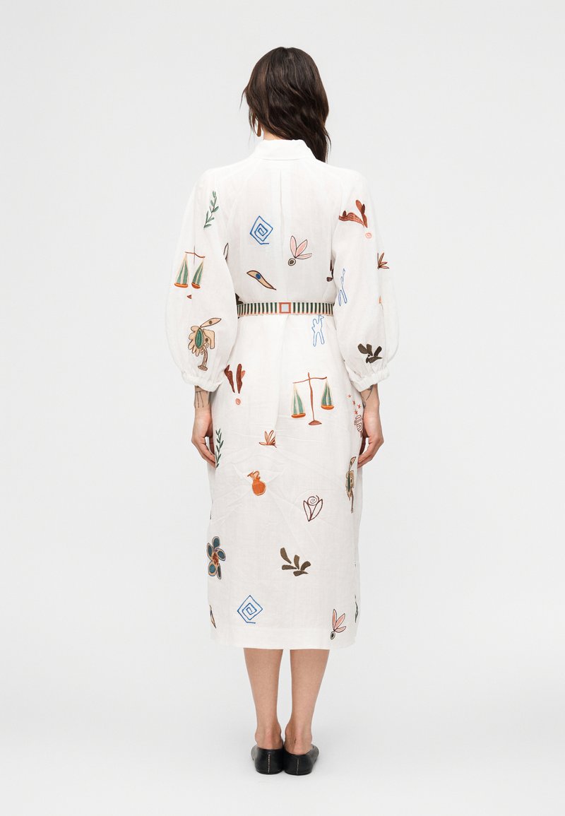 sachin and babi light blue dress ALMAIS Sandy Embroidered Shirtdress