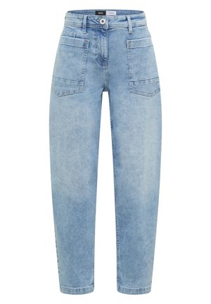 Cecil, BARREL LEG JEANS MIT AUFGESETZTEN TASCHEN - Wide Leg - light blue used wash