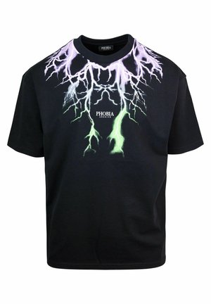 PHOBIA ARCHIVE LIGHTNING - T-shirt con stampa - nero