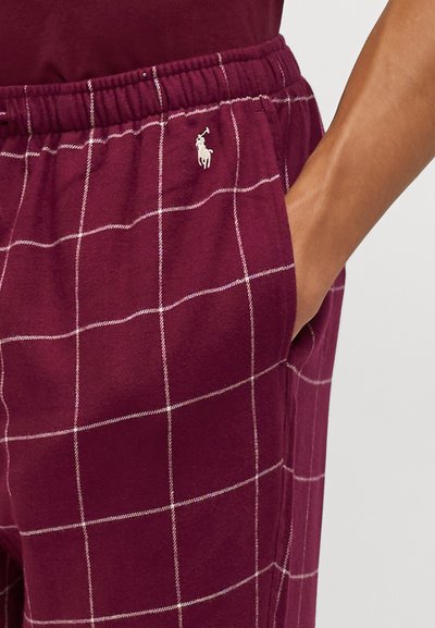 Polo Ralph Lauren SLEEP BOTTOM - Pyjamabroek - damson red/window pane
