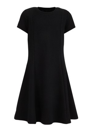 Stickad klänning - black