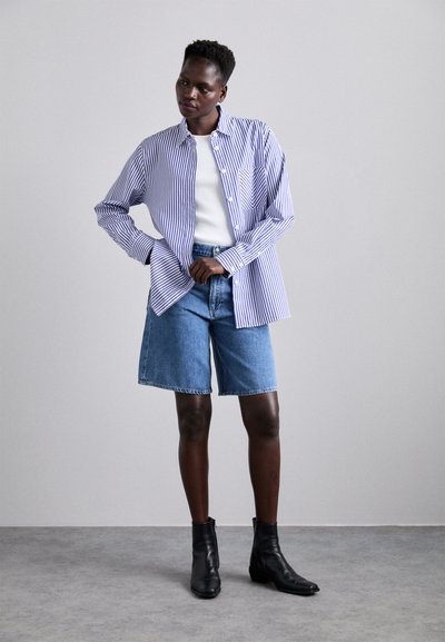 rag & bone MAXINE BUTTON DOWN - Pogājama blūze - blu