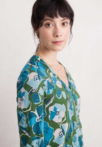 Seasalt Cornwall PEG LOOM - Maglietta a manica lunga - teal marine overdye high twist