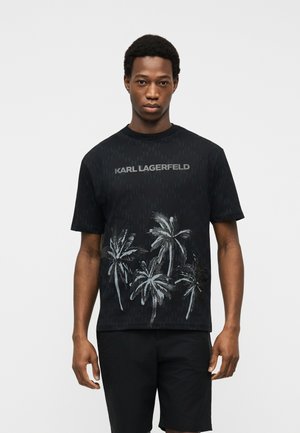 Trükipildiga T-särk - black