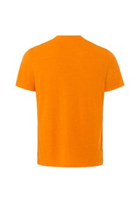 Korte mouwen T-shirt in fel oranje, gemaakt van zachte stof met een gladde textuur. Heeft een ronde hals en een naadloos rugontwerp.