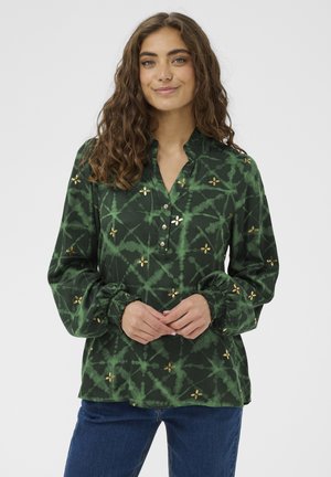 Blūze - green batik