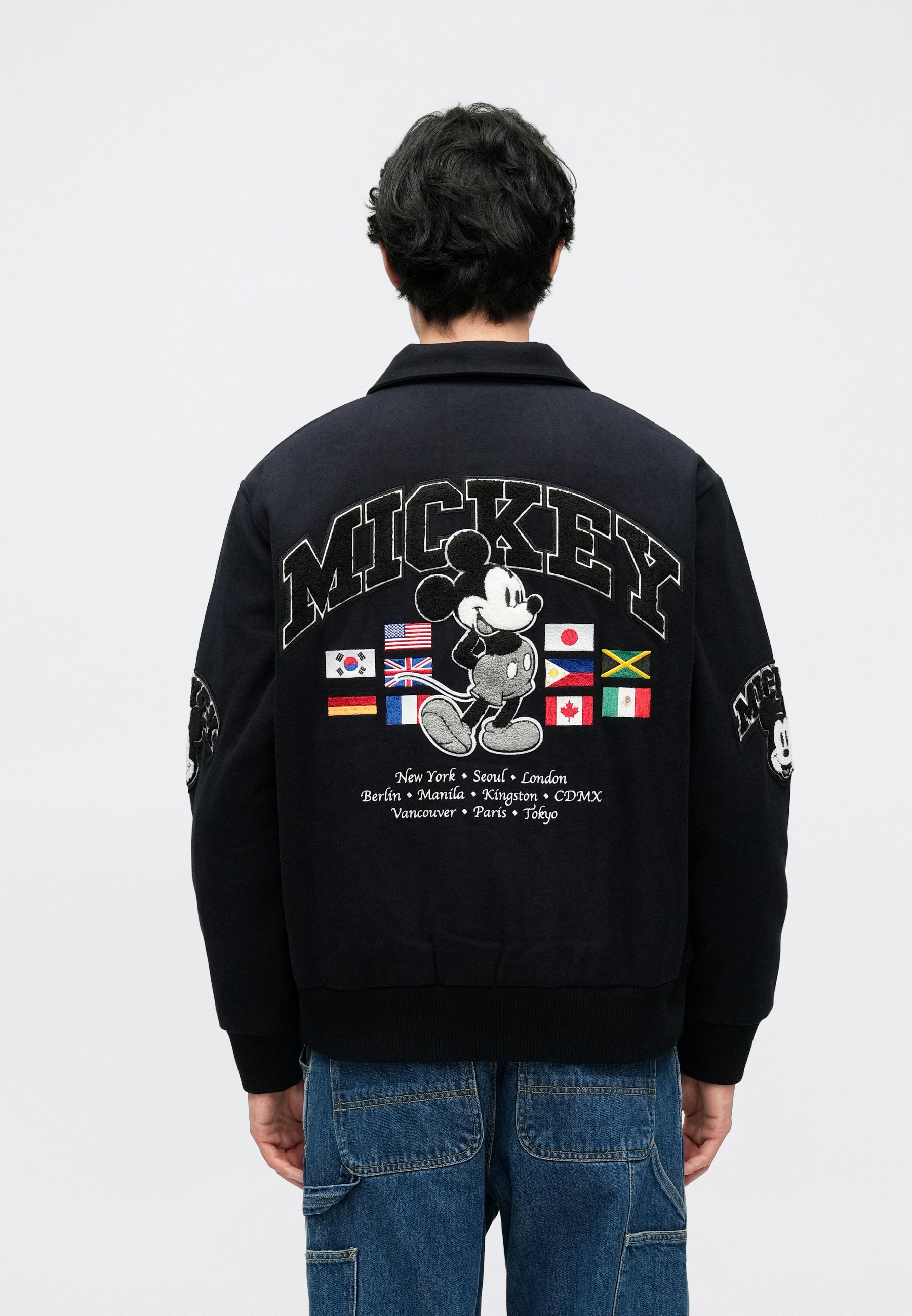 HUF WORLDWIDE TOUR VARSITY JACKET UNISEX - Bomberjacke - navy