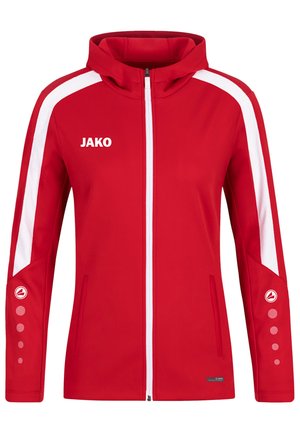 FUSSBALL POWER KAPUZEN - Felpa con zip - rotweiss
