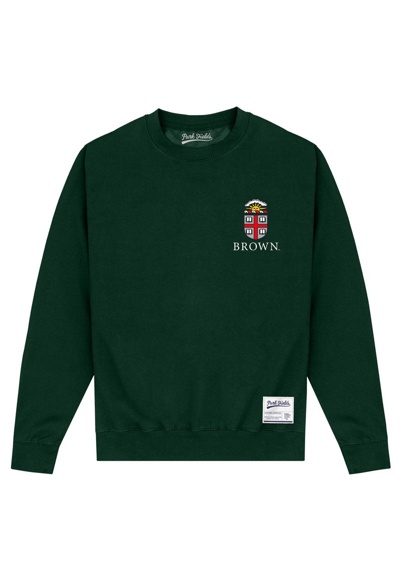 Henry Tiger BROWN UNIVERSITY EMBLEM - Felpa - bottle green