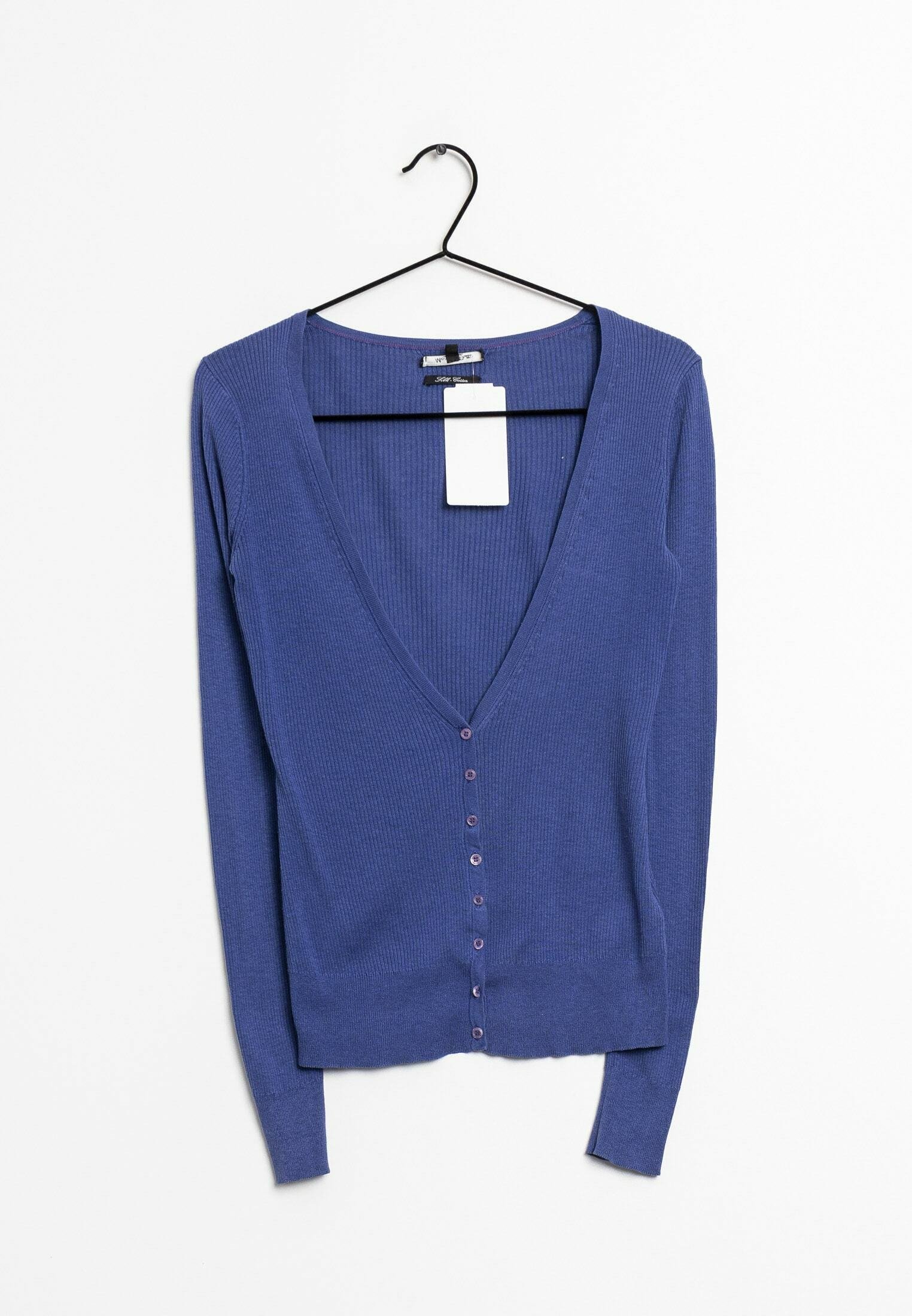 Massimo Dutti Cardigan blue (Pre-owned) Zalando