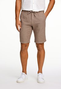 Lindbergh - HERRINGBONE - Shorts - dk stone Thumbnail Image 1