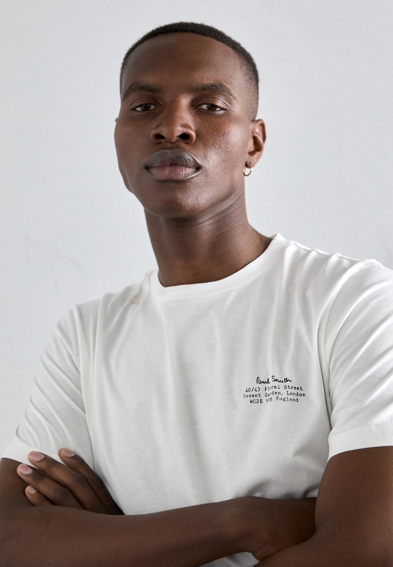 T-Shirt Paul Smith Homme - Gris, Logo Signature Sur Manche, Taille M