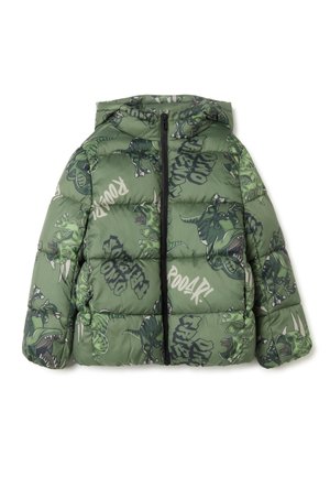 PADDED WITH HOOD - Winterjacke - dark green