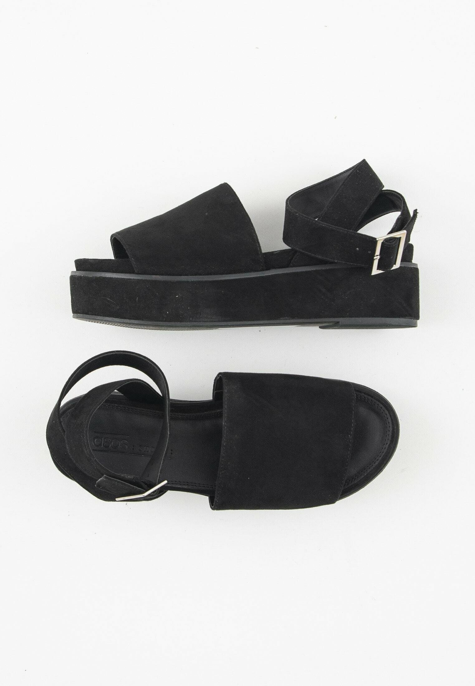 ASOS Sandalias con plataforma - black/negro - Zalando.es