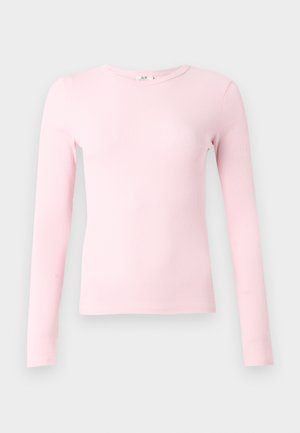 JDY, JDYLUCKY O NECK - Μπλούζα με μακριά μανίκια - chalk pink