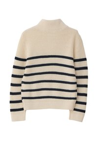 s.Oliver MET SCHIPPERSKRAAG - Trui - helles sand