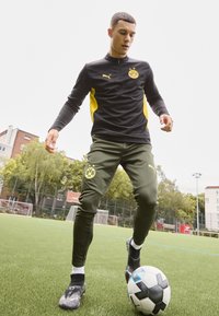 Puma BVB BORUSSIA DORTMUND TRAINING 1/4 ZIP - Sporto klubų atributika - black/faster yellow