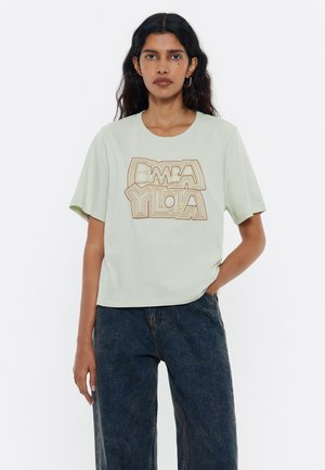 Bimba Y Lola LOGO BORDADO  - Camiseta estampada - verde claro