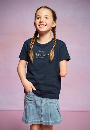 SCRIPT TEE UNISEX - T-shirt print - dark night navy