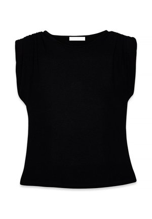 NA-KD, SHOULDER FOCUS - Základné tričko - black