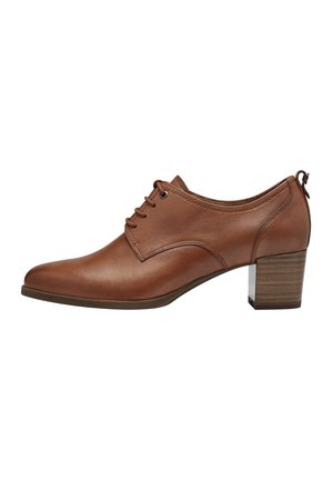 TROTTEUR - Fűzős cipők - cognac