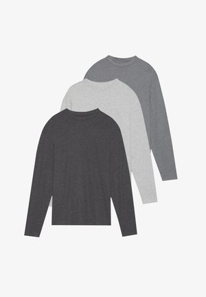 UNISEX 3 PACK - Camisola de manga comprida - gray/