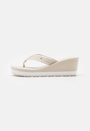 HI WEDGE BEACH - T-bar sandals - classic beige