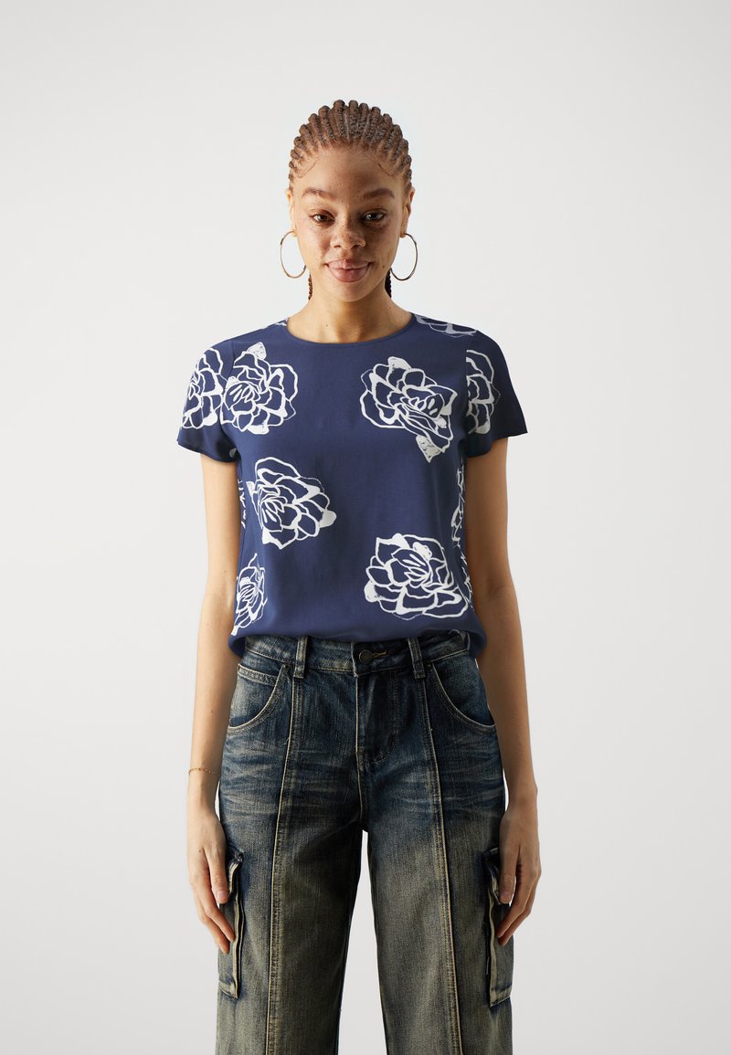 Vero Moda - VMEASY - T-shirts med print - navy, Forstørre