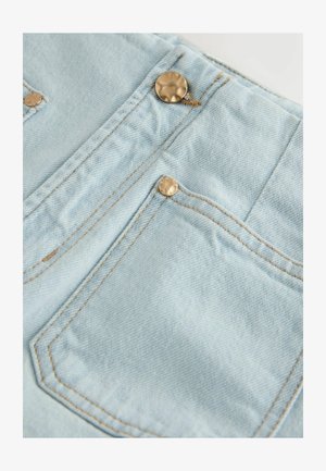 Next, REGULAR FIT - PATCH POCKET CROPPED WIDE LEG JEANS . - Wide Leg - bleach blue