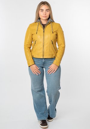WAMMY - Leren jas - gelb