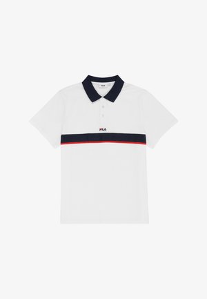 Fila, APPAREL SAGANO TAPED - Poloshirt - bright white