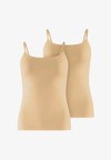 DAILY COMFORT 2-PACK - Unterhemd/-shirt - camel