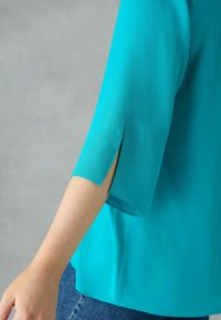 Live Unlimited London NEHRU COLLAR - Camicetta - turquoise