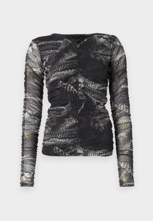 AllSaints KEIKO - Long sleeved top - evolve slate grey
