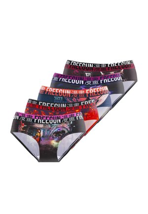 LOT DE 5 FANTASY - Slip - noir rose rouge violet