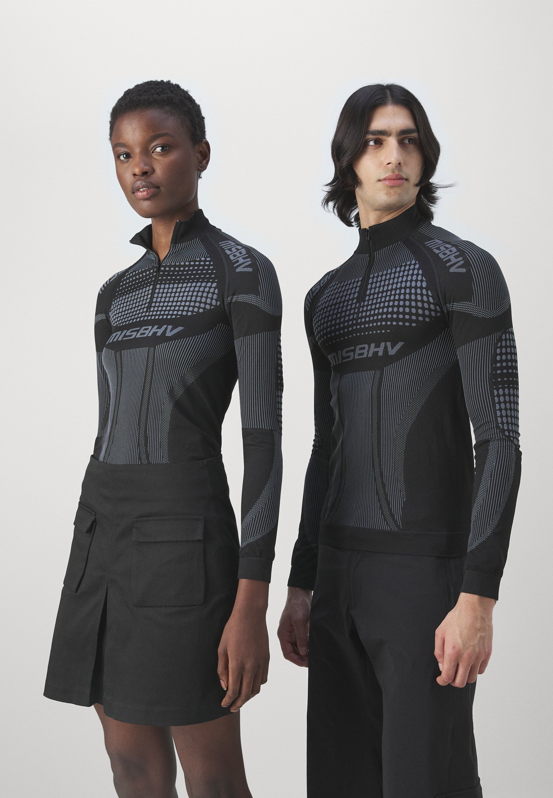 MISBHV SPORT EUROPA QUARTER ZIP LONGSLEEVE UNISEX - Long