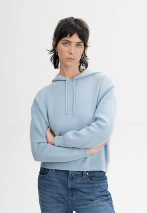 MELA, STRICK KAPUZENPULLOVER STYLE JANISHA - Pullover - salty blue melange