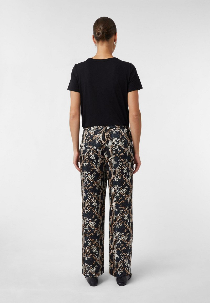 comma linnen high waist casual broek ecru