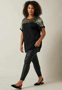 Evans SEQUIN EMBELLISHED - Printtipaita - gold
