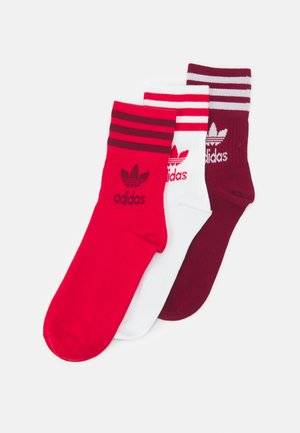 3 PACK UNISEX - Sokken - scarlet/collegiate burgundy