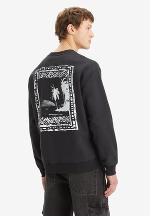 Levi's® RELAXED GRAPHIC CREWNECK SWEATSHIRT - Pusa - caviar