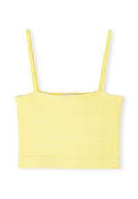 SLIM FIT SQUARE NECK - Top - yellow