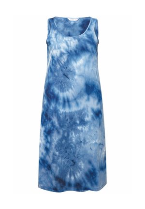 Angel of Style BATIKDRUCK RUNDHALS ÄRMELLOS - Jersey dress - blue denim