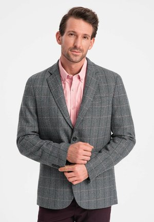 CHECKED  - Blazer jacket - grey melange