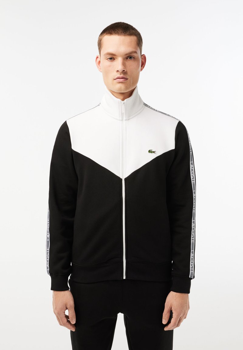 Lacoste Sport - JACKET TAPERED - Vetoketjullinen college - noir   blanc, Suurenna